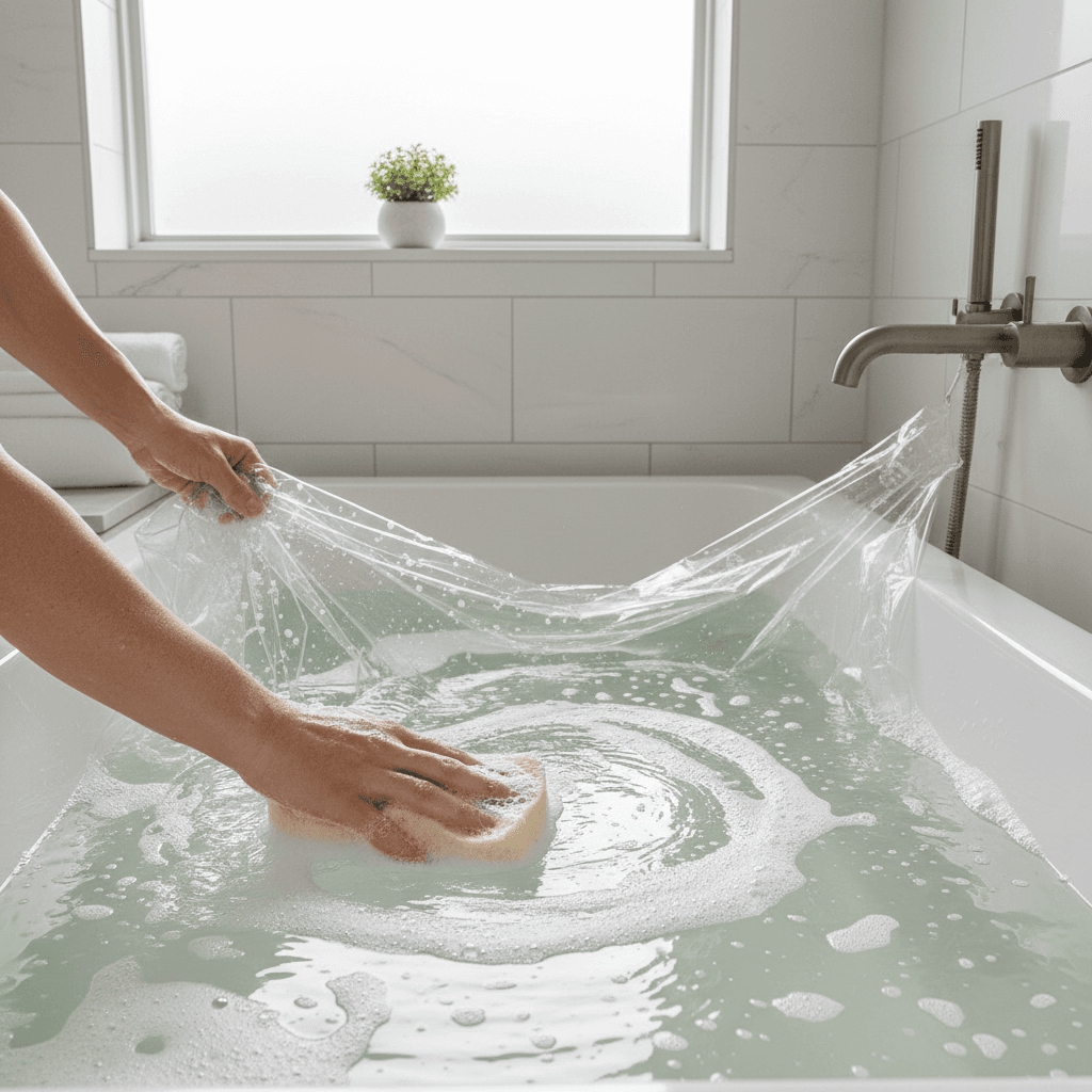 How to Clean a Plastic Shower Curtain Liner by Hand and in a Washer